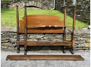A Full Size Colonial Walnut Poster Bedstead