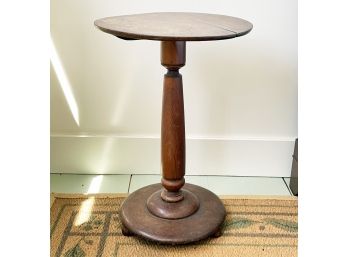 An Antique Turned Pine Pedestal Table Base