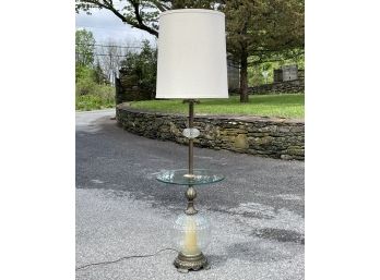 A Vintage Lamp/Side Table Combo