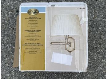 A Swing Arm Wall Mount Sconce (No Shade)