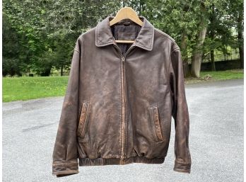A Vintage Men's Leather Jacket