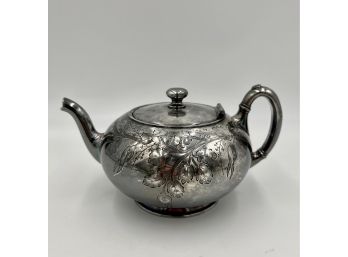Antique Ornate Silver Plate Tea Pot  - The Meriden Silver Plate Company (Meriden, CT)