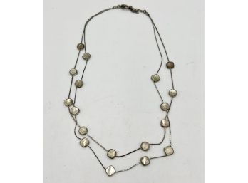 Unique Vintage 2-strand Metal Necklace