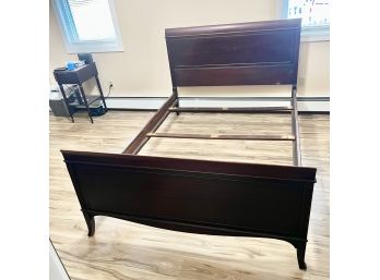Vintage 1940s Mahogany Full / Double Sleigh Bed Frame