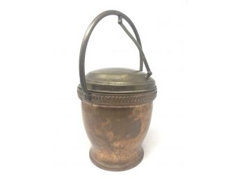 Vintage Copper And Brass Ice Bucket