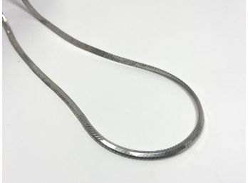 Sterling Silver 18 Inch Snake Link Chain Necklace