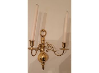 Brass Wall Candle Holder  ( Candle Sconce)                   Loc:  Same Place For 25 Years