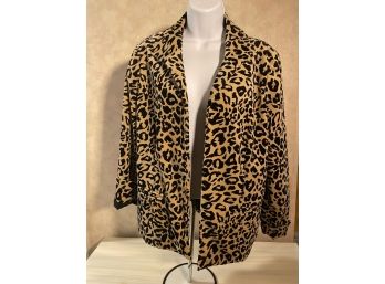 Ladies Chicos Leopard Print Jacket Sz.2