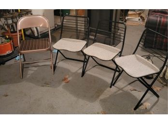 Set Of 4 Folding Chairs                                Loc: Garage Side Room