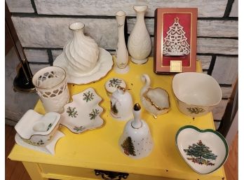 Lenox Dominates Group. ( Small Showing Of Mikasa And Spode)                       Loc: Shelf 3 In A Chicos Bag