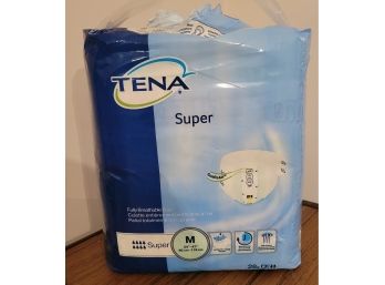 Tena Super Breathable Briefs Adult Wear.  Size Medium.                  Loc:  Shelf 3