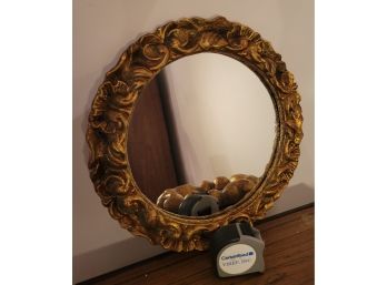 Olive Branch Round Mirror.