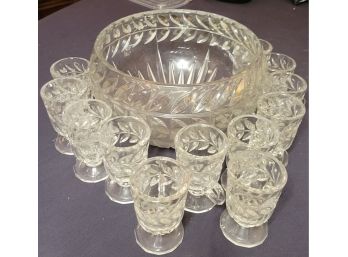 Acai Cut Glass Bowl -            Loc  Shelf 1