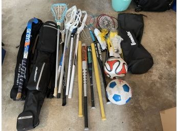 Collection Of Kids Sports Activities Accessories.