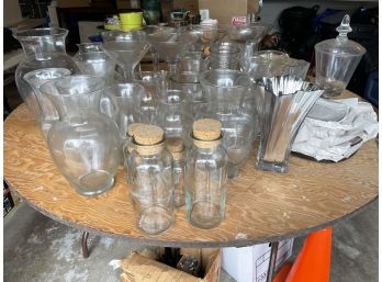 Huge Clear Glass Lot.