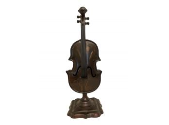 Bronze Sculpture Of A Violine. 15 3/4'