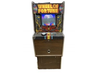 Vintage Wheel Of Fortune Arcade Game.