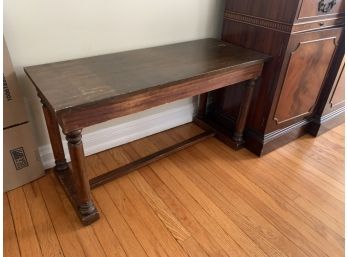 Vintage Wooden Piano Bench With Storage