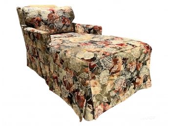 Floral Armchair And Ottoman