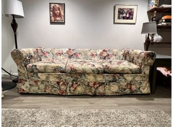 Vintage Floral Sleeper Sofa