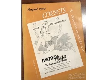 Corset & Underwear Review Magazine  August 1940