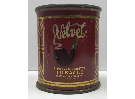 Vintage Velvet Tobacco Tin (Original)