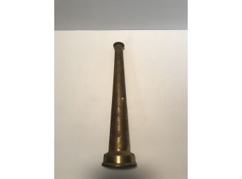 Vintage Brass Firemans Hose Nozzle
