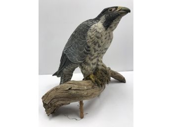 Hand Crafted Wooden Falcon