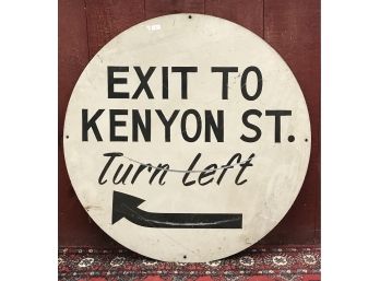 Vintage Metal Double Sided Sign