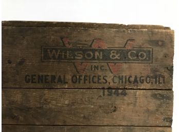 Vintage Wilson & Company Crate