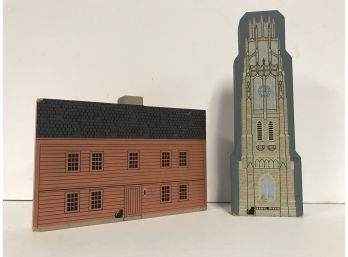 Pair Of 2 Dimensional CT Buildings By The Cats Meow Jaline 96