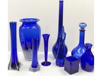 Blue Glass Lot