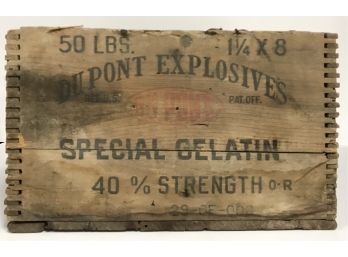 Vintage Dupont Explosives Crate