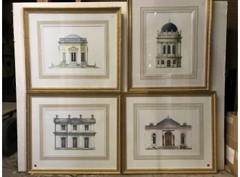 (4) Masterworks - Stunning Architectural (Mixed Media) Drawings