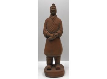 Clay Asian Male Figure - Warrior Of Xian