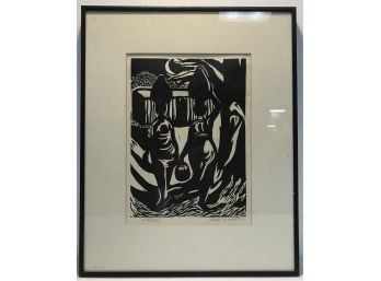 Black & White Print Artist Signed And Numbered