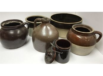 Clay And Stoneware Crock Lot