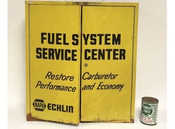 Repair Shop Parts Cabinet & Vintage Quaker State Oil Can