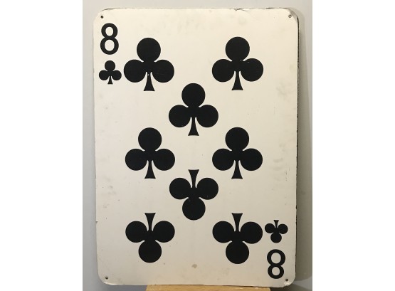 Giant Composite Board 8 Of Clubs Bicycle Playing Card