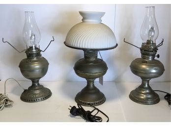 3 Vintage Lamp Style Lights