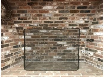 Classic Formed Fireplace Screen With Handles