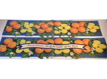 2 Sunkist Fresh Citrus In Store Paper Display
