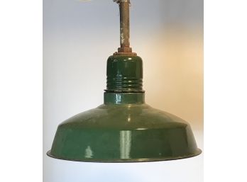 Vintage Green Industrial Light