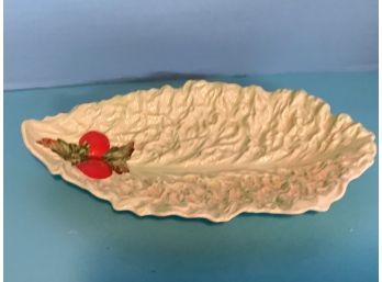 Vintage Carltonware Australian Design Hand Painted Cabbage Leaf Serving Dish