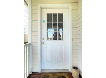 A Metal Clad 9 Lite Exterior Door - Front House Left