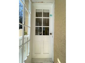 A 6 Lite Wood Exterior Door-Rear House Door #2