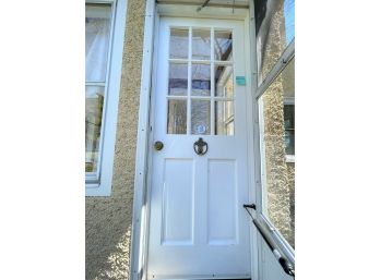 A 9 Lite Wood Exterior Door -Rear House Door #4