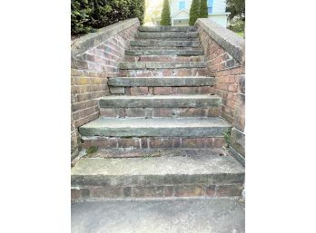 10 4' Thick Stone Steps With Great Patina