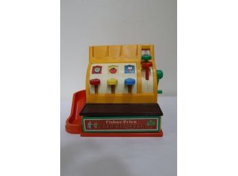 1974 Fisher Price Cash Register With Coins