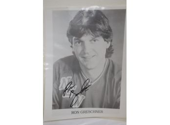Ron Greschner Hockey Player Signed Photo